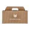 Szklanki do whisky Golden Fox Diamond Deer Gold zdobione odlewanym elementem 2 szt.